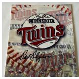 Tony Oliva and Bert Blyleven Autographs w/ MLB COA Minnesota Twins Baseball