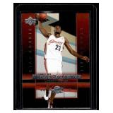 LeBron James Rookie Exclusives 2003-2004 Upper Deck Star Rookie #1 Basketball Card
