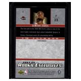 LeBron James Rookie Exclusives 2003-2004 Upper Deck Star Rookie #1 Basketball Card