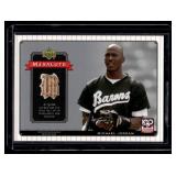 Michael Jordan Game Used Bat Relic 2001 Upper Deck MJ Salute #MJ-B3 Baseball Card