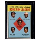 5 HOF! 1963 Topps NL HR Leaders #3 - Willie Mays, Hank Aaron, Ernie Banks, Frank Robinson, Orlando Cepeda