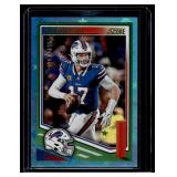 Josh Allen /499 Blue Foil 2025 Score #159 Numbered 204/499 Football Card