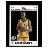 Kevin Durant RC 2007 Topps #2 Rookie Basketball Card