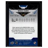 Brock Faber RC Black Diamond 2023-24 Upper Deck Rookie Gems #BD-27 Rookie Minnesota Wild Hockey Card