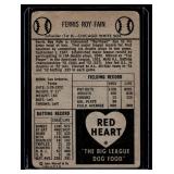 1954 Red Heart Ferris Fain Vintage Baseball Card