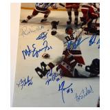1980 Olympic Hockey Team Autographed 16x20' Photo w/ Steiner COA - Miracle on Ice! - Herb Brooks + All 20 Players: Mark Pavelich, Bob Suter,  Neal Broten, Jim Craig, Mike Eruzione, Mark Wells, John Ha