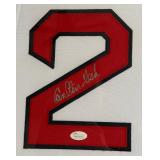 Carlton Fisk Autographed Jersey w/ JSA COA - Custom Framed and Matted 43.5'x35.5' Boston Red Sox Baseball