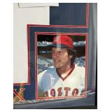 Carlton Fisk Autographed Jersey w/ JSA COA - Custom Framed and Matted 43.5'x35.5' Boston Red Sox Baseball