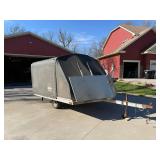 2007 NEWMAN/Snocaps Snowmobile Trailer w/ Cover - 3000 GVW - snowmobile/gear NOT included