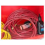 Assorted Air Hoses, Cables & Lubricant - content quantities unverified