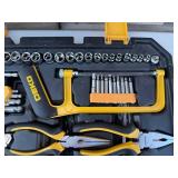 DEKO Tool Set - Pliers, Level, Tape Measure & Socket Set