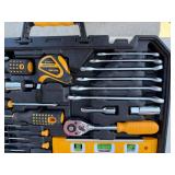 DEKO Tool Set - Pliers, Level, Tape Measure & Socket Set