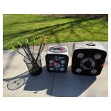 BlackOut 12-Sided Archery Targets (2) & Quest Neon Arrows