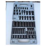Chrome Vanadium Socket Set - 3/8 and 1/2 Drive - Metric 7-32mm in Case