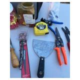 Craftsman, Wiss & Stanley Mixed Hand Tools - Tape Measure, Tin Snips & Pliers
