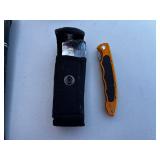 Buck 105 USA Fixed Blade Knife with Black Sheath - LED Headlamp Survival Set