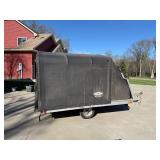 2007 NEWMAN/Snocaps Snowmobile Trailer w/ Cover - 3000 GVW - snowmobile/gear NOT included