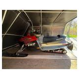 2007 Red Polaris 600 IQ Cleanfire Snowmobile - trailer NOT included