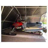 2007 Red Polaris 600 IQ Cleanfire Snowmobile - trailer NOT included
