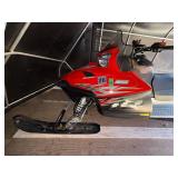 2007 Red Polaris 600 IQ Cleanfire Snowmobile - trailer NOT included