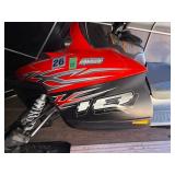 2007 Red Polaris 600 IQ Cleanfire Snowmobile - trailer NOT included
