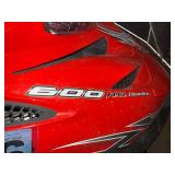 2007 Red Polaris 600 IQ Cleanfire Snowmobile - trailer NOT included