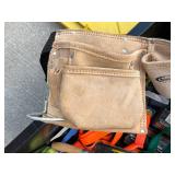 Assorted Leather Tool Pouches, Bristle Brushes & Straps - Mixed