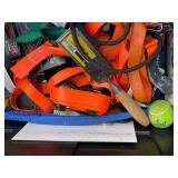 Assorted Leather Tool Pouches, Bristle Brushes & Straps - Mixed