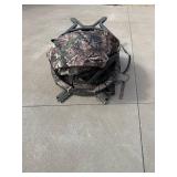 Camouflage Folding Ground Blind Chair with Backpack Carrier - 350 LBS Capacity