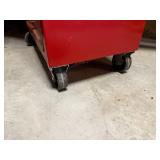 Red 6-Drawer Metal Tool Chest on Casters with Locking Latch - contents not included