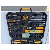 DEKO Tool Set - Pliers, Level, Tape Measure & Socket Set