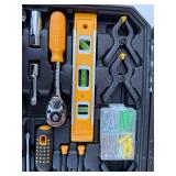 DEKO Tool Set - Pliers, Level, Tape Measure & Socket Set