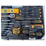DEKO Tool Set - Pliers, Level, Tape Measure & Socket Set