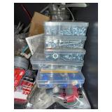 Assorted Hardware Lot - Bolts, Nuts, Screws, Washers & WD-40 Sprays - content quantities unverified