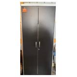 Metal Storage Cabinet with Locking Double Doors - 74 x 32 x 20 Inches - contents not included