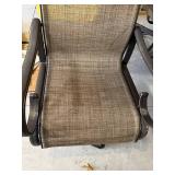 Outdoor Patio Dining Table Set with Umbrella and Six Chairs