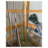 Assorted Garden Tools & Accessories - Plant Cages, Tarps & More
