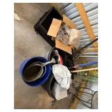 Assorted Garden Tools & Accessories - Plant Cages, Tarps & More
