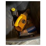 Assorted Workshop Tools & Garden Supplies - Burlap & Mulch - content quantities unverified