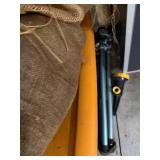 Assorted Workshop Tools & Garden Supplies - Burlap & Mulch - content quantities unverified