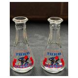 TURM Miniature Glass Bottles & Alaska-Design Shot Glasses (Lot of 4)