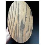 Mounted Animal Skull Display on Round Wood Base - Educational Specimen