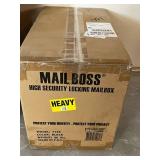 Mail Boss 7106 High Security Locking Mailbox - Black, 40 Lbs - Made in P.R.C. - Unopened Box