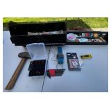 Estes Rocket Engines & Assorted Tools in Large Tool Chest