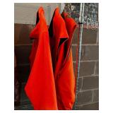 Dunn's Since 1950 Orange Quilted Zip-Up Jacket - Size XL & 2 Additional Vests