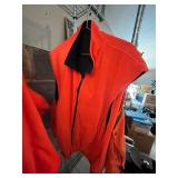 Dunn's Since 1950 Orange Quilted Zip-Up Jacket - Size XL & 2 Additional Vests