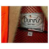 Dunn's Since 1950 Orange Quilted Zip-Up Jacket - Size XL & 2 Additional Vests