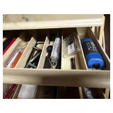 Plano 4-Drawer Tool Organizer with Drill Bits & Accessories (Assorted) - contents quantities unverified