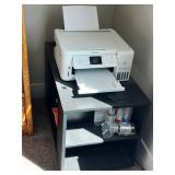 Epson ET-2760 EcoTank All-In-One Printer, Table, Ink Bottles & Hammermill Paper Pack - content quantities unverified