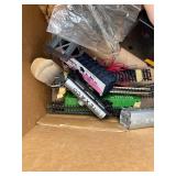 Assorted Model Train Tracks & Accessories - HO & N Scale Rails, Turnouts & Cars & Microscope